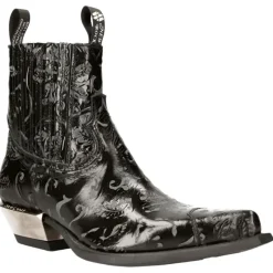 New Rock Boots New Rock Black Cowboy Boots M.7953
