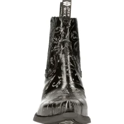 New Rock Boots New Rock Black Cowboy Boots M.7953