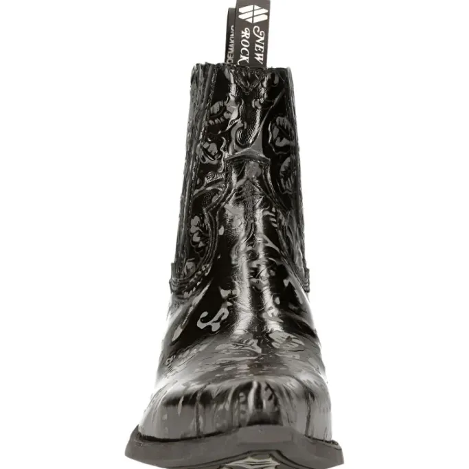 New Rock Boots New Rock Black Cowboy Boots M.7953