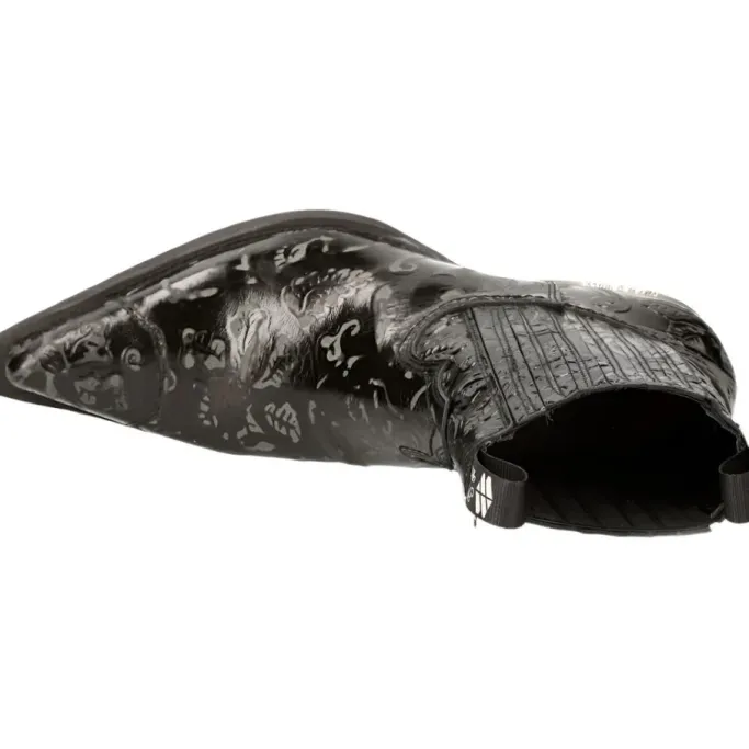 New Rock Boots New Rock Black Cowboy Boots M.7953