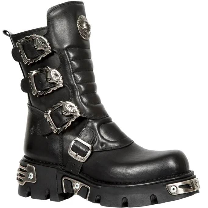 New Rock Boots New Rock Black Wild Reactor Boots M.391X (UK7)