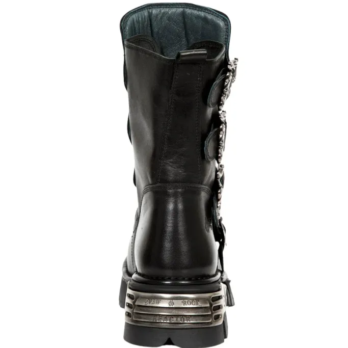 New Rock Boots New Rock Black Wild Reactor Boots M.391X (UK7)