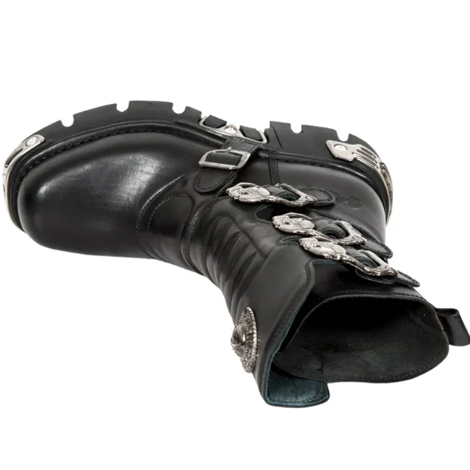 New Rock Boots New Rock Black Wild Reactor Boots M.391X (UK7)