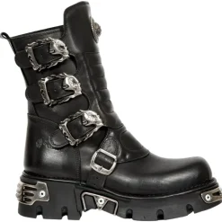 New Rock Boots New Rock Black Wild Reactor Boots M.391X (UK7)
