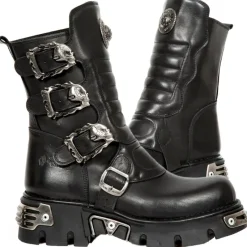 New Rock Boots New Rock Black Wild Reactor Boots M.391X (UK7)