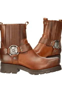 New Rock Boots New Rock Brown Motorcycle Boots