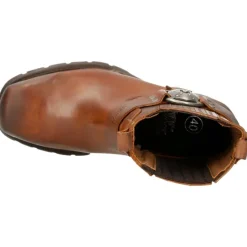 New Rock Boots New Rock Brown Motorcycle Boots