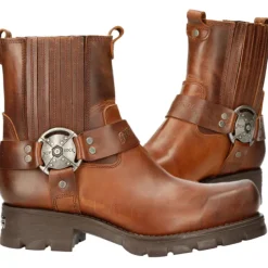 New Rock Boots New Rock Brown Motorcycle Boots