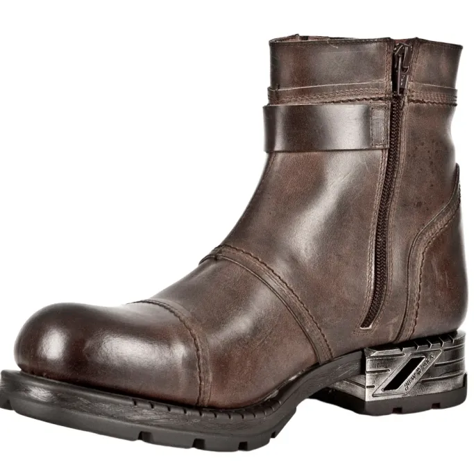 New Rock Boots New Rock Brown Motorock Boots M.MR013-S2