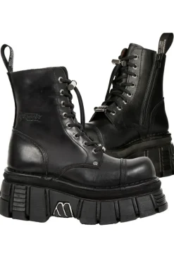 New Rock Boots New Rock Combat Boots M.NEWMILI083