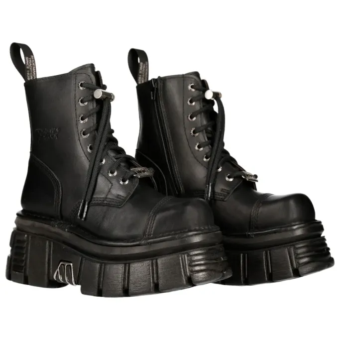 New Rock Boots New Rock Combat Boots M.NEWMILI083