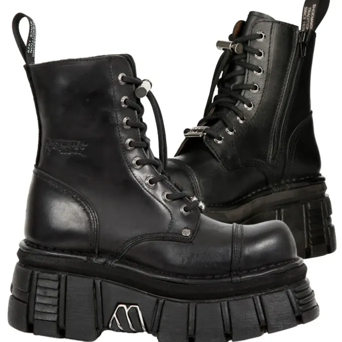 New Rock Boots New Rock Combat Boots M.NEWMILI083