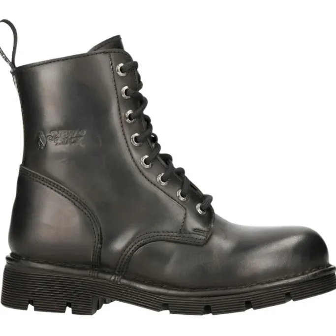 New Rock Boots New Rock Combat Boots M-NEWMILI084-S1