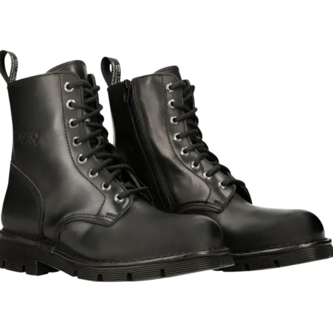 New Rock Boots New Rock Combat Boots M-NEWMILI084-S1
