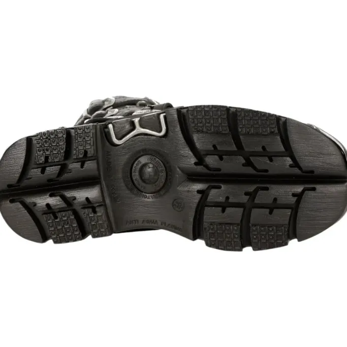 New Rock Boots New Rock Flame Boots, Demon Skull M.107-S1