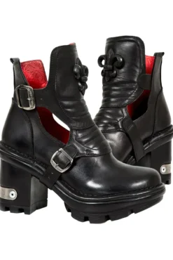 New Rock Boots New Rock Fleur De Lys Shoes M.NEOTYRE66-S1 (UK8)