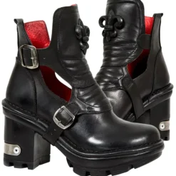 New Rock Boots New Rock Fleur De Lys Shoes M.NEOTYRE66-S1 (UK8)