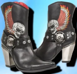 New Rock Boots New Rock Ladies Cowboy Boots (UK4, 8)
