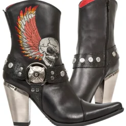 New Rock Boots New Rock Ladies Cowboy Boots (UK4, 8)