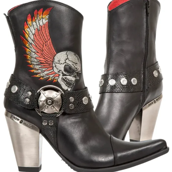 New Rock Boots New Rock Ladies Cowboy Boots (UK4, 8)