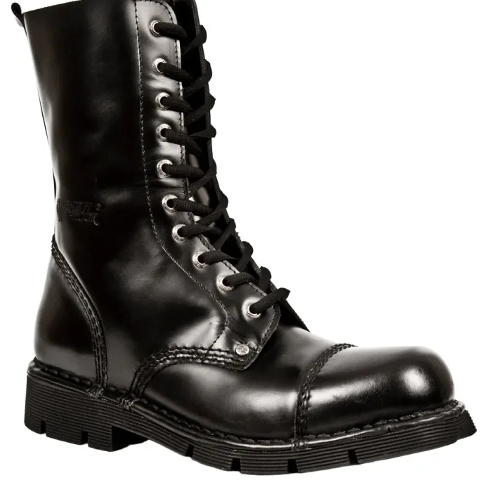 New Rock Boots New Rock Military Combat Boots M.NEWMILI10-S1