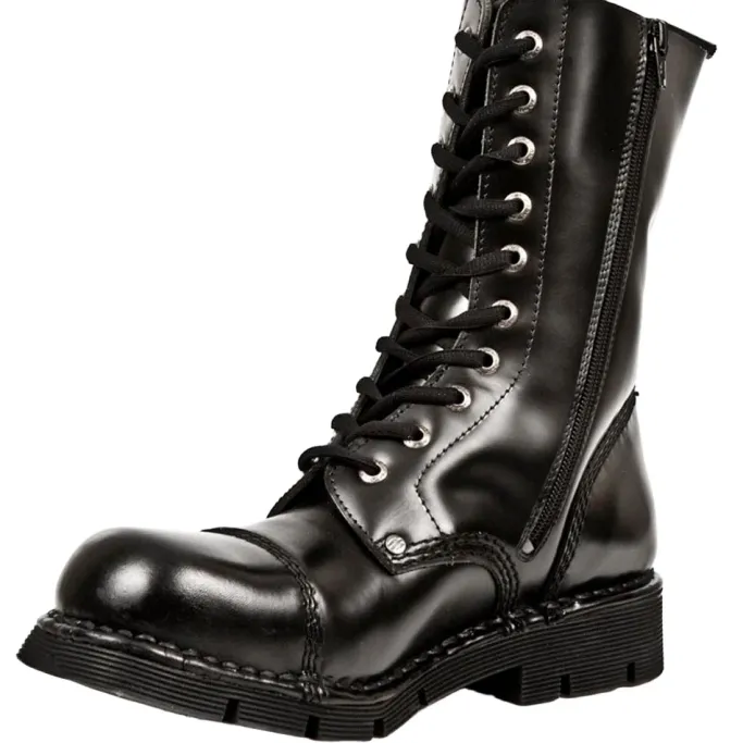 New Rock Boots New Rock Military Combat Boots M.NEWMILI10-S1