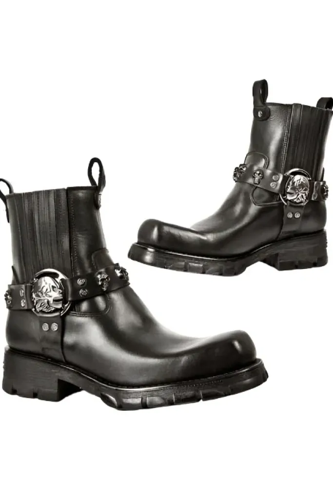 New Rock Boots New Rock Motorcycle Ankle Boots M.7621-S1