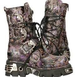 New Rock Boots New Rock Purple Boots M.391-S5