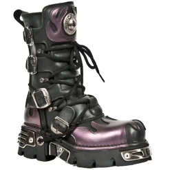New Rock Boots New Rock Purple Flame Boots M591 S5 (UK3, 13)