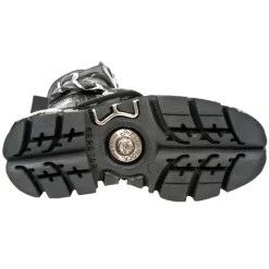 New Rock Boots New Rock Purple Flame Boots M591 S5 (UK3, 13)