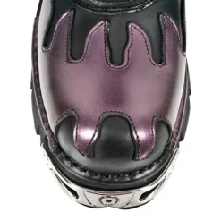 New Rock Boots New Rock Purple Flame Boots M591 S5 (UK3, 13)