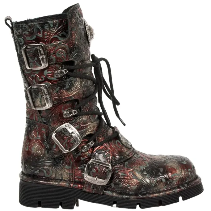 New Rock Boots New Rock Red Boots M.1473-S42