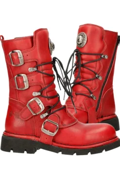 New Rock Boots New Rock Red Boots M.1473-S12