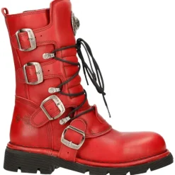 New Rock Boots New Rock Red Boots M.1473-S12
