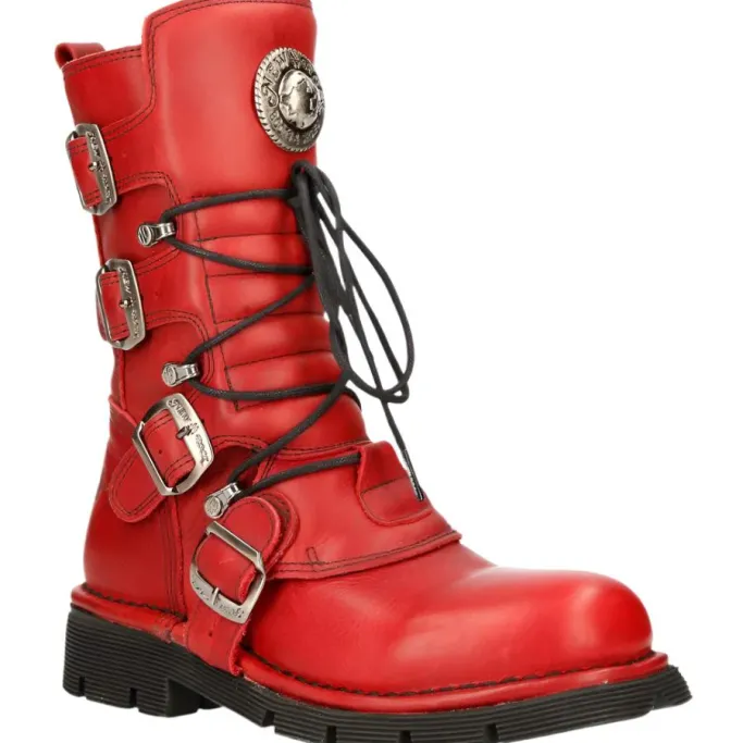 New Rock Boots New Rock Red Boots M.1473-S12