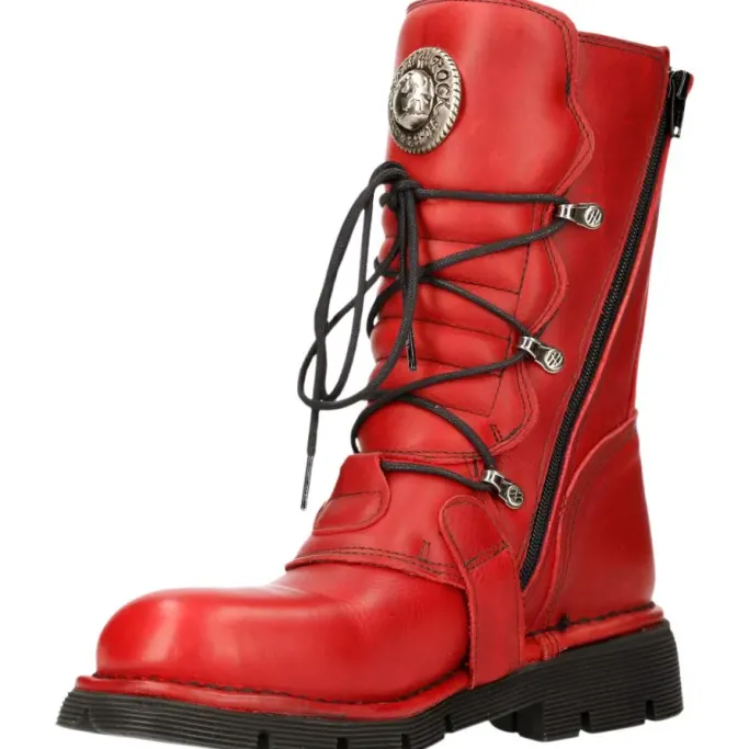 New Rock Boots New Rock Red Boots M.1473-S12