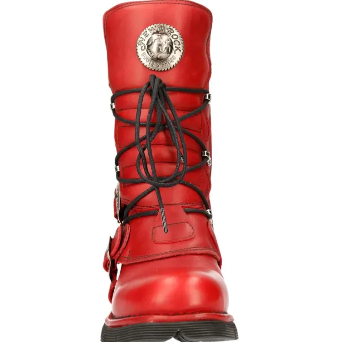 New Rock Boots New Rock Red Boots M.1473-S12