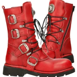 New Rock Boots New Rock Red Boots M.1473-S12