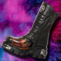 New Rock Boots New Rock Red Flame Boots M.591X S1 (UK10)
