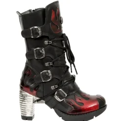 New Rock Boots New Rock Red Flame M.TR081-S1