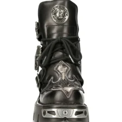 New Rock Boots New Rock Silver Cross Boots 407 (UK3)