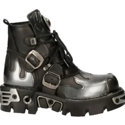 New Rock Boots New Rock Silver Flame Boots, M.288-S2