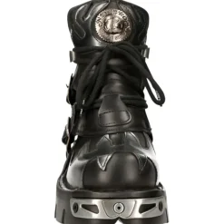 New Rock Boots New Rock Silver Flame Boots, M.288-S2