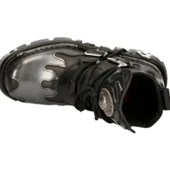 New Rock Boots New Rock Silver Flame Boots, M.288-S2