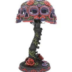 Nemesis Now Night Blooms Skull Lamp