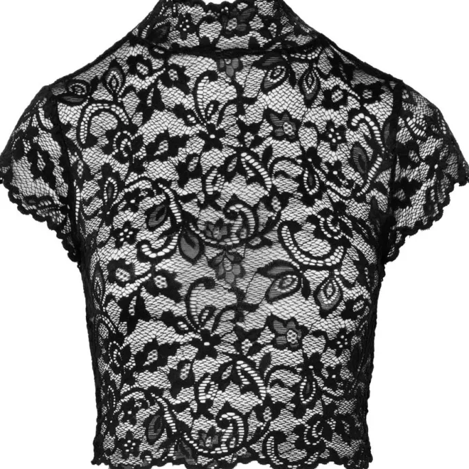 Noir Handmade Black Lace Top