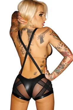 Noir Handmade Body with Suspenders
