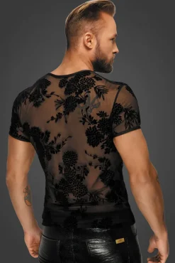 Noir Handmade Flock Embroidery T-Shirt