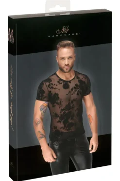 Noir Handmade Flock Embroidery T-Shirt