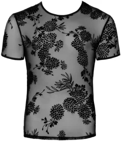Noir Handmade Flock Embroidery T-Shirt